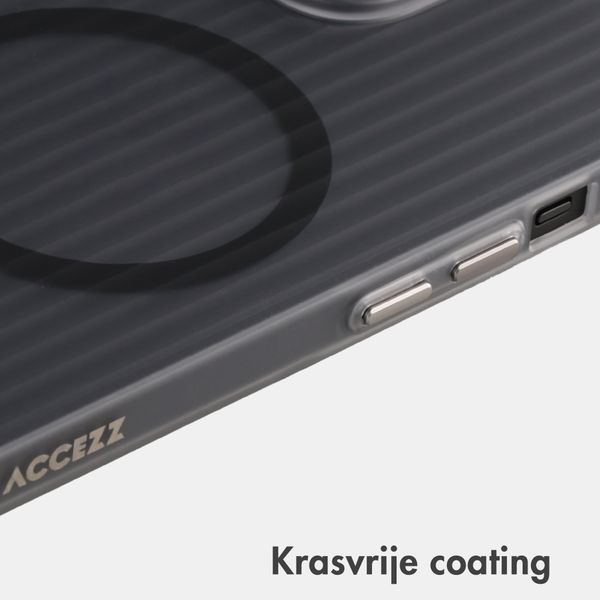 Accezz Lite Backcover met MagSafe | Fluted | Apple iPhone 14 - Grijs