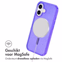 imoshion Sparkle Backcover met MagSafe Apple iPhone 16 - Glitter Paars