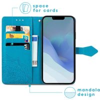 imoshion Mandala Bookcase Apple iPhone 14 / 13 - Turquoise