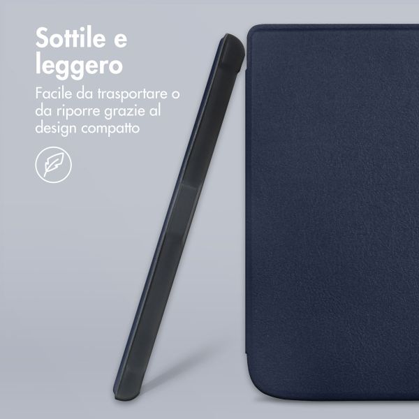 imoshion Slim Soft Case Bookcase Kobo Nia - Donkerblauw