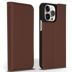Accezz Premium Leather Slim Bookcase Apple iPhone 14 Pro Max - Bruin