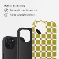 Selencia Vivid Backcover Apple iPhone 15 - Check This Olive