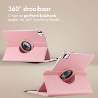 imoshion 360° draaibare Bookcase iPad Pro 12.9 (2022) / Pro 12.9 (2021) - Roze