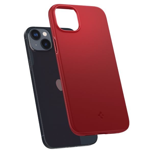 Spigen Thin Fit Backcover iPhone 14 - Rood