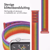 imoshion Nylon bandje Apple Watch Series 1 t/m 9 / SE (38/40/41 mm) | Series 10 / 11 (42 mm) - Rainbow