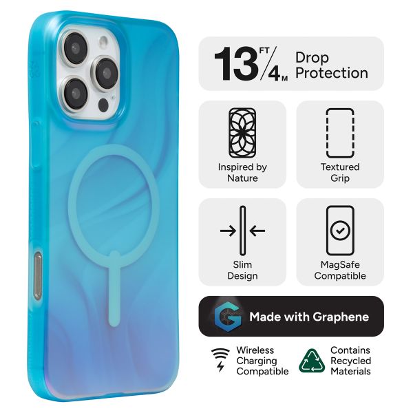 ZAGG Milan Snap Case met MagSafe Apple iPhone 16 Pro Max - Deep Aurora