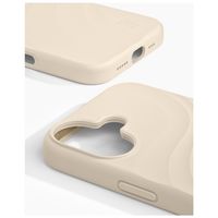 iDeal of Sweden Soft Swirl Silicone MagSafe Case Apple iPhone 16 - Cloud Dancer