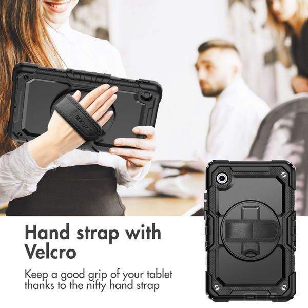 Accezz Rugged Back Cover with shoulder strap Samsung Galaxy Tab A11 Plus - Black
