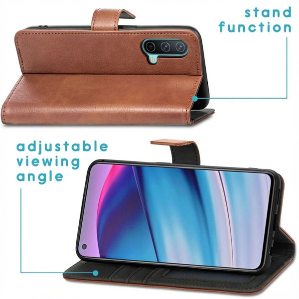 imoshion Luxe Bookcase OnePlus Nord CE 5G - Bruin