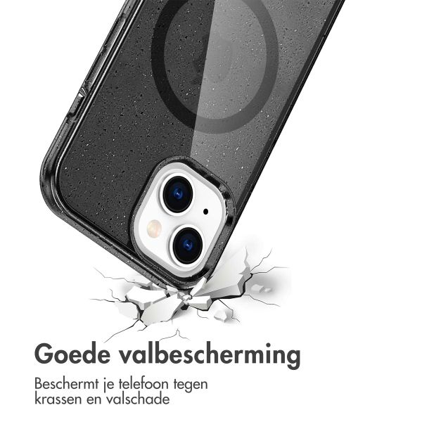 imoshion Sparkle Backcover met MagSafe Apple iPhone 15 - Glitter Zwart