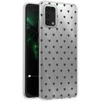 imoshion Design hoesje Samsung Galaxy A02s - Hartjes - Zwart