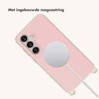 Selencia Rivièra MagSafe Backcover met afneembare haakjes Samsung Galaxy S25 FE - Sorbet Pink