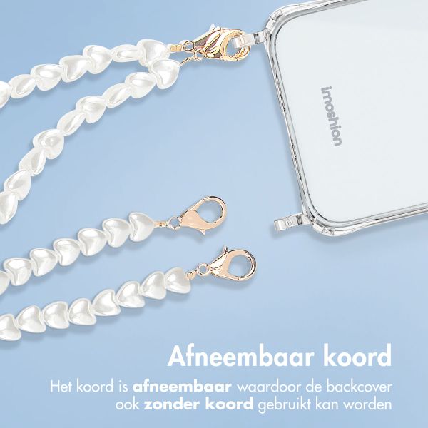 imoshion Backcover met koord + armband Apple iPhone 13 Pro - Parels Hartjes