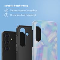 Selencia Vivid Backcover Samsung Galaxy S25 - Holographic Blue Dream