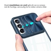 imoshion Camslider Backcover Samsung Galaxy S22 - Donkerblauw