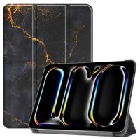 imoshion Design Trifold Case Apple iPad Pro 11 (2025) M5 / (2024) M4 - Black Marble