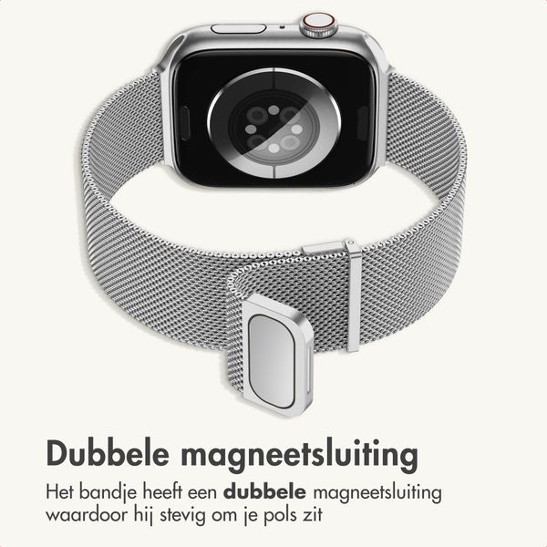 imoshion Milanees magnetisch bandje Apple Watch | 38/40/41/42 mm - Zilver
