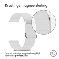imoshion Magnetisch lederen bandje  - Universeel 22 mm aansluiting - Wit