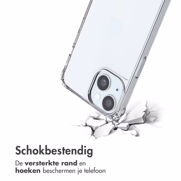 imoshion Backcover met koord + armband Apple iPhone 15 - Parels Hartjes