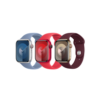 Apple 3 Pack Sport Band voor de Apple Watch | 38/40/41 mm - Maat M/L - Winter Blue / Product(RED) / Plum