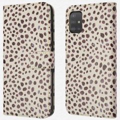 imoshion Design Bookcase Samsung Galaxy A51 - Black And White Dots