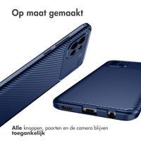 imoshion Carbon Softcase Backcover Samsung Galaxy A03 - Blauw