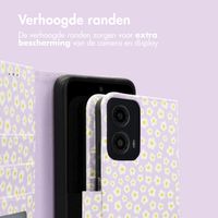 imoshion Design Bookcase Motorola Moto G34 - White Daisy