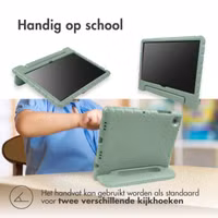 imoshion Kidsproof Backcover met handvat Apple iPad 6 (2018) 9.7 inch / iPad 5 (2017) 9.7 inch - Olive Green