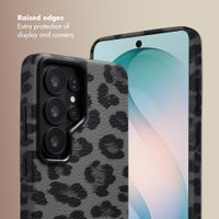 Selencia Sabi Back Cover Panther Print with MagSafe Samsung Galaxy S26 Ultra - Midnight Black
