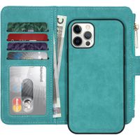 Luxe Portemonnee iPhone 12 (Pro) - Turquoise