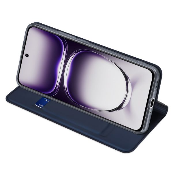 Dux Ducis Slim Softcase Bookcase Oppo Reno 12 - Donkerblauw