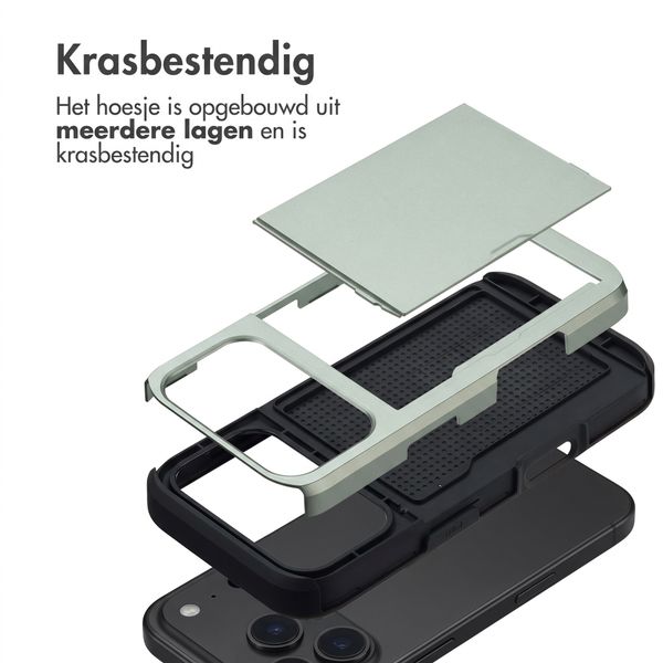 imoshion Backcover met pasjeshouder Apple iPhone 18 Pro / 17 Pro - Groen