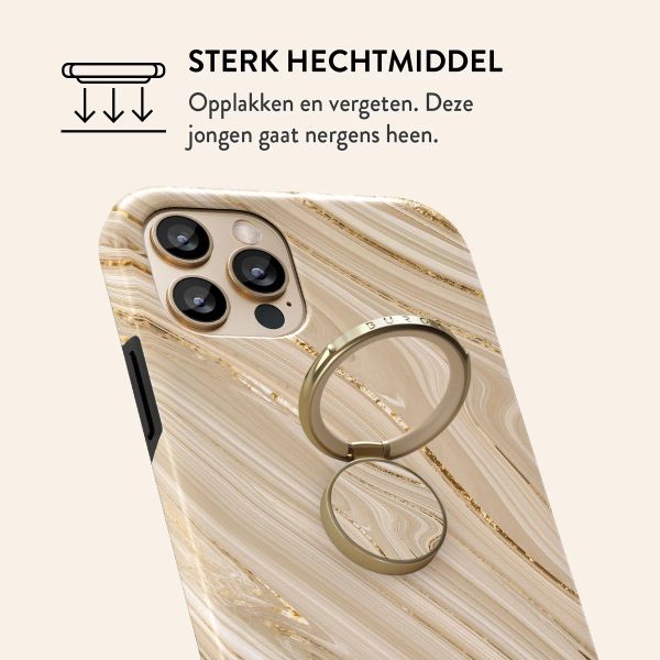 Burga Magnetic Ringholder Gold Telefoonring - Geschikt voor MagSafe - Full Glam
