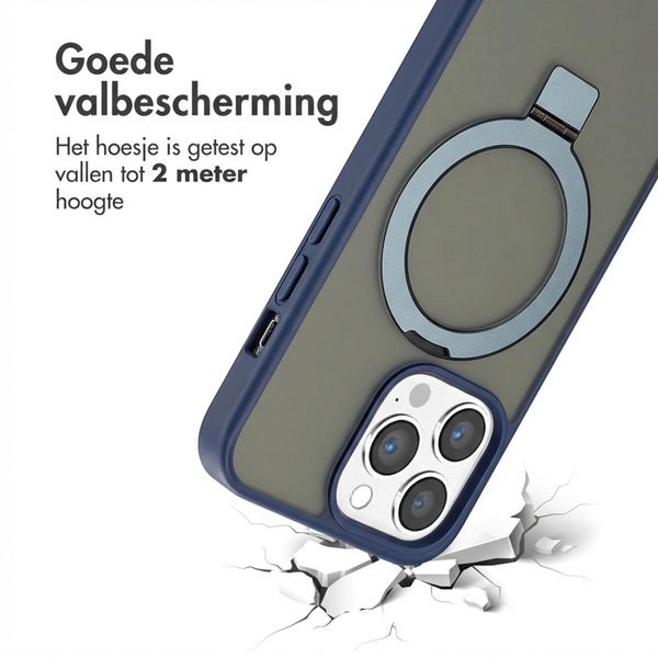 Accezz Ring Stand Backcover met MagSafe Apple iPhone 13 Pro Max - Blauw