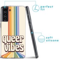 imoshion Design hoesje Samsung Galaxy S21 FE - Rainbow Queer vibes