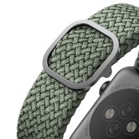 Uniq Aspen Braided bandje Apple Watch Series 1 t/m 9 / SE (38/40/41 mm) | Series 10 (42 mm) - Cypress Green