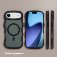 Selencia Wavy Backcover met MagSafe Apple iPhone Air - Zwart