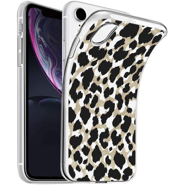 imoshion Design hoesje iPhone Xr - Luipaard / Zwart