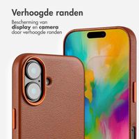 Accezz MagSafe Leather Backcover Apple iPhone 16 - Sienna Brown