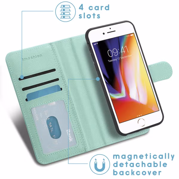 imoshion Luxe Portemonnee iPhone SE (2022 / 2020) 8 / 7 - Groen