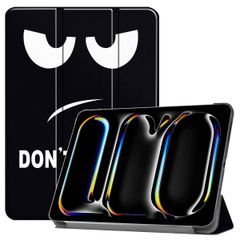imoshion Design Trifold Case Apple iPad Pro 13 (2025) M5 / (2024) M4 - Don't touch