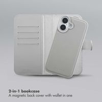 Selencia Olyn Detachable Bookcase with MagSafe Apple iPhone 16 - Grey