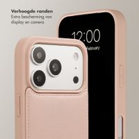 Selencia Nova Telefoonhoes met Koord en Pashouder Apple iPhone 17 Pro - Dusty Rose