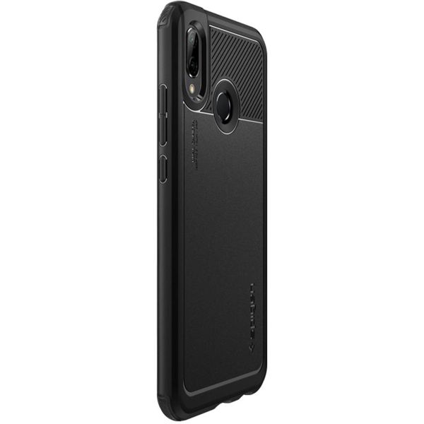 Spigen Marked Armor Backcover Huawei P20 Lite - Zwart