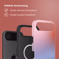 Selencia Vivid Backcover met MagSafe Apple iPhone Air - Gradient Soft Blush