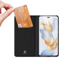 Dux Ducis Slim Softcase Bookcase Honor 90 Pro - Zwart