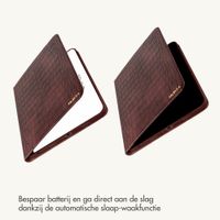 Selencia Croco bookcase Samsung Galaxy Tab A11 Plus / A9 Plus - Burgundy
