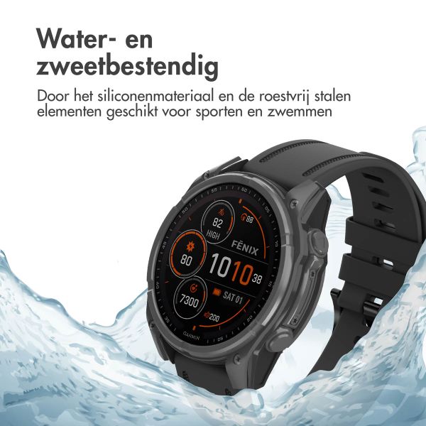 imoshion QuickFit® Line Siliconenbandje Garmin Watch | 20 mm aansluiting - Zwart