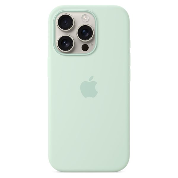 Apple Silicone Backcover MagSafe Apple iPhone 16 Pro - Aquamarine