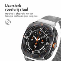 imoshion Milanees magnetisch bandje Samsung Galaxy Watch Ultra (2024/2025) - Zilver